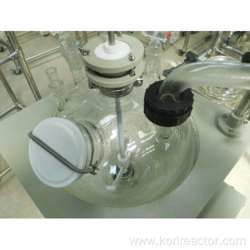 Single layer glass reactor chemical industrial for labs